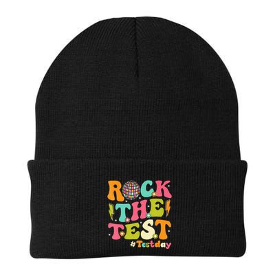 Rock The Test Testing Day Retro Motivational Beanie