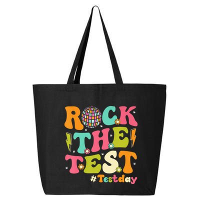 Rock The Test Testing Day Retro Motivational 25L Jumbo Tote