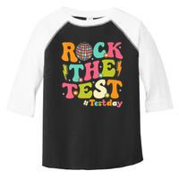 Rock The Test Testing Day Retro Motivational Toddler Fine Jersey T-Shirt