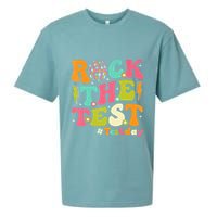 Rock The Test Testing Day Retro Motivational Sueded Cloud Jersey T-Shirt
