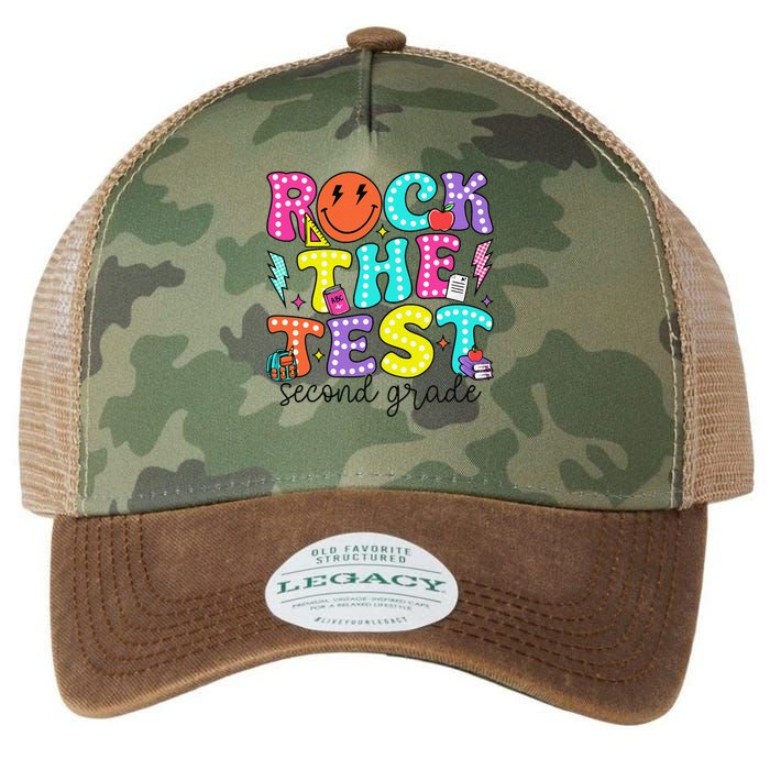 Rock The Test Day 2nd Grade Teacher Second Grade Testing Legacy Tie Dye Trucker Hat