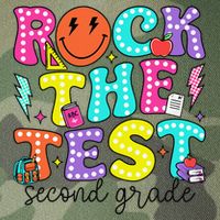 Rock The Test Day 2nd Grade Teacher Second Grade Testing Legacy Tie Dye Trucker Hat