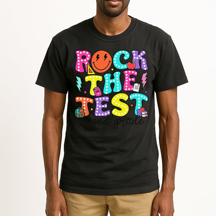 Rock The Test Day 2nd Grade Teacher Second Grade Testing Tall T-Shirt