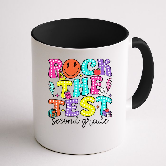 Rock The Test Day 2nd Grade Teacher Second Grade Testing Mug
