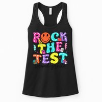 Rock The Test Day 2nd Grade Teacher Second Grade Testing Womens Tank Top