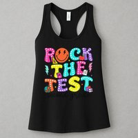 Rock The Test Day 2nd Grade Teacher Second Grade Testing Womens Tank Top