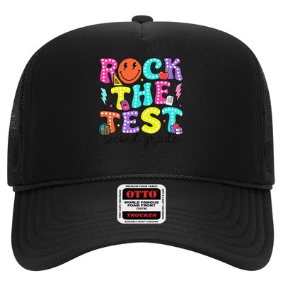 Rock The Test Day 2nd Grade Teacher Second Grade Testing Trucker Hat