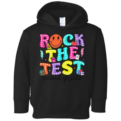 Rock The Test Day 2nd Grade Teacher Second Grade Testing Toddler Hoodie