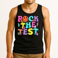 Rock The Test Day 2nd Grade Teacher Second Grade Testing Tank Top
