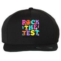 Rock The Test Day 2nd Grade Teacher Second Grade Testing Wool Snapback Cap