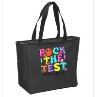 Rock The Test Day 2nd Grade Teacher Second Grade Testing Zip Tote Bag