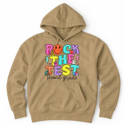 Rock The Test Day 2nd Grade Teacher Second Grade Testing Hoodie