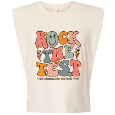 Rock The Test Testing Day DonT Stress Do Your Best Garment-Dyed Women's Muscle Tee