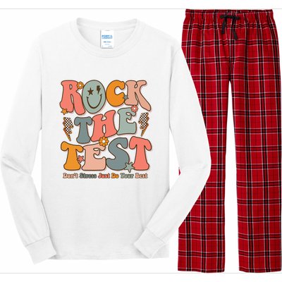 Rock The Test Testing Day DonT Stress Do Your Best Long Sleeve Pajama Set