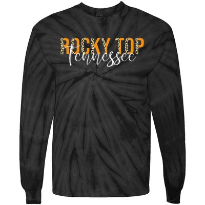 Rocky Top Tennessee Leopard Tie-Dye Long Sleeve Shirt