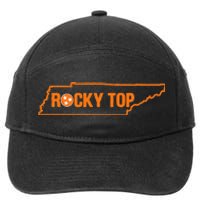 Rocky Top Tennessee State Map Tn Pride 7-Panel Snapback Hat