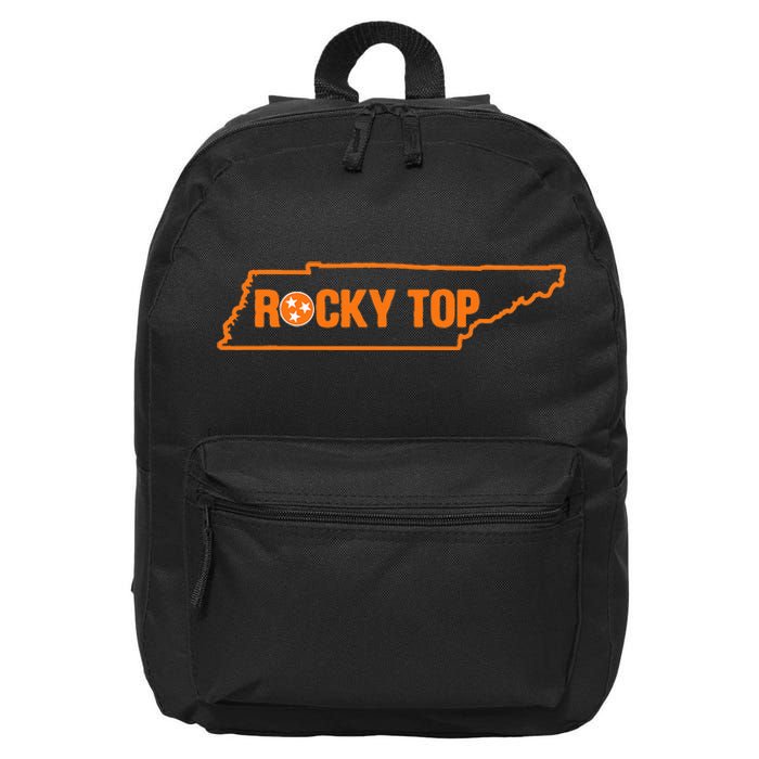 Rocky Top Tennessee State Map Tn Pride 16 in Basic Backpack