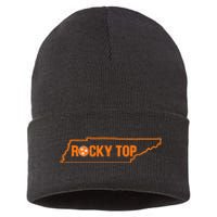 Rocky Top Tennessee State Map Tn Pride Sustainable Knit Beanie