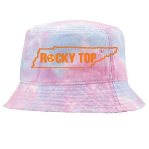 Rocky Top Tennessee State Map Tn Pride Tie-Dyed Bucket Hat