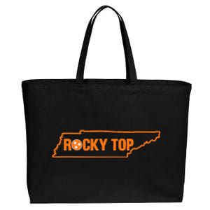 Rocky Top Tennessee State Map Tn Pride Cotton Canvas Jumbo Tote