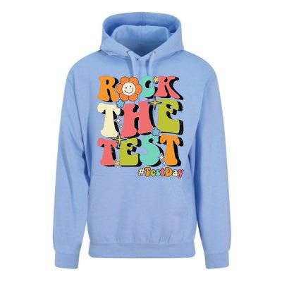 Rock The Test Testing Day Retro Motivational Teacher Student Unisex Surf Hoodie