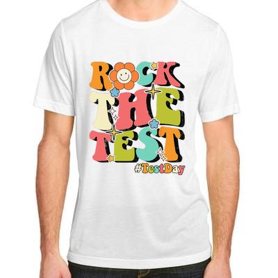 Rock The Test Testing Day Retro Motivational Teacher Student Adult ChromaSoft Performance T-Shirt