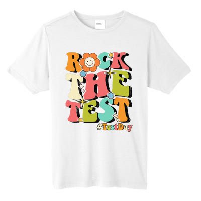 Rock The Test Testing Day Retro Motivational Teacher Student Tall Fusion ChromaSoft Performance T-Shirt