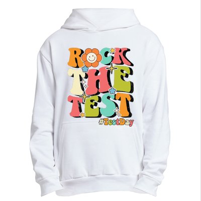 Rock The Test Testing Day Retro Motivational Teacher Student Urban Pullover Hoodie