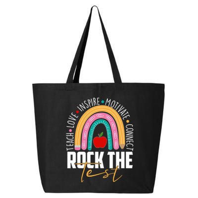 Rock The Test Teach Love Inspire Motivate Connect 25L Jumbo Tote