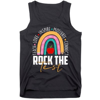 Rock The Test Teach Love Inspire Motivate Connect Tank Top