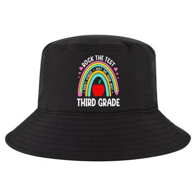 Rock The Test Day 3rd Grade Teacher Third Grade Testing Day Cool Comfort Performance Bucket Hat