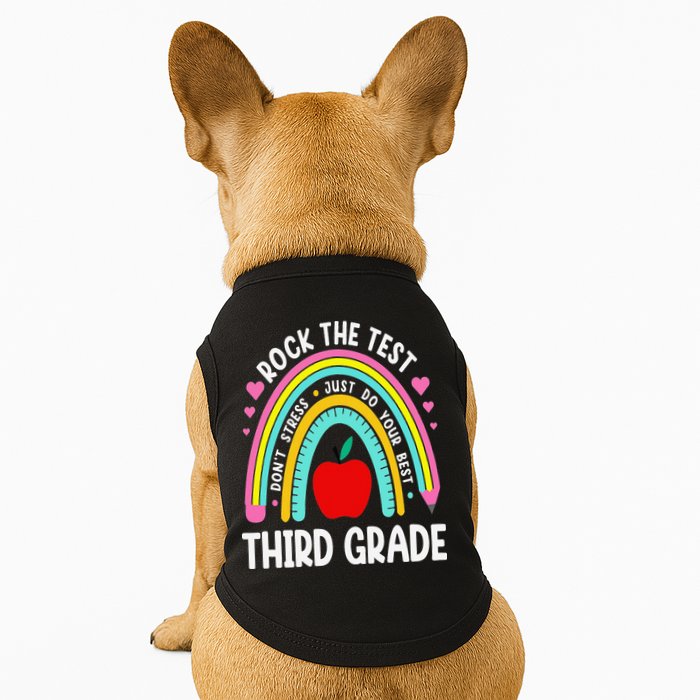 Rock The Test Day 3rd Grade Teacher Third Grade Testing Day Doggie Tank