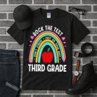 Rock The Test Day 3rd Grade Teacher Third Grade Testing Day Tall T-Shirt