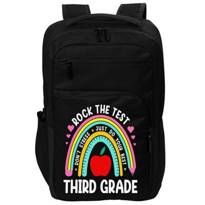 Rock The Test Day 3rd Grade Teacher Third Grade Testing Day Impact Tech Backpack