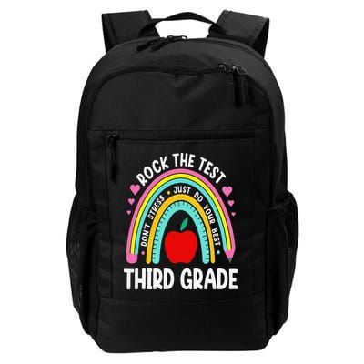 Rock The Test Day 3rd Grade Teacher Third Grade Testing Day Backpack
