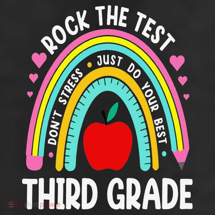 Rock The Test Day 3rd Grade Teacher Third Grade Testing Day Beanie