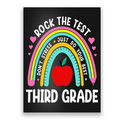 Rock The Test Day 3rd Grade Teacher Third Grade Testing Day Poster