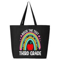 Rock The Test Day 3rd Grade Teacher Third Grade Testing Day 25L Jumbo Tote
