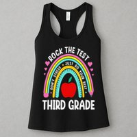 Rock The Test Day 3rd Grade Teacher Third Grade Testing Day Womens Tank Top