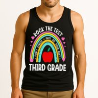 Rock The Test Day 3rd Grade Teacher Third Grade Testing Day Tank Top