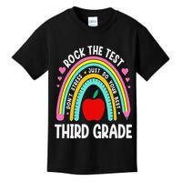 Rock The Test Day 3rd Grade Teacher Third Grade Testing Day Kids T-Shirt