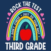 Rock The Test Day 3rd Grade Teacher Third Grade Testing Day Infant Baby Jersey Bodysuit