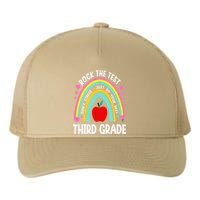Rock The Test Day 3rd Grade Teacher Third Grade Testing Day Yupoong Adult 5-Panel Trucker Hat