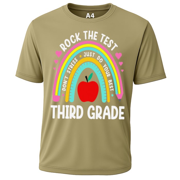 Rock The Test Day 3rd Grade Teacher Third Grade Testing Day Performance Shirt