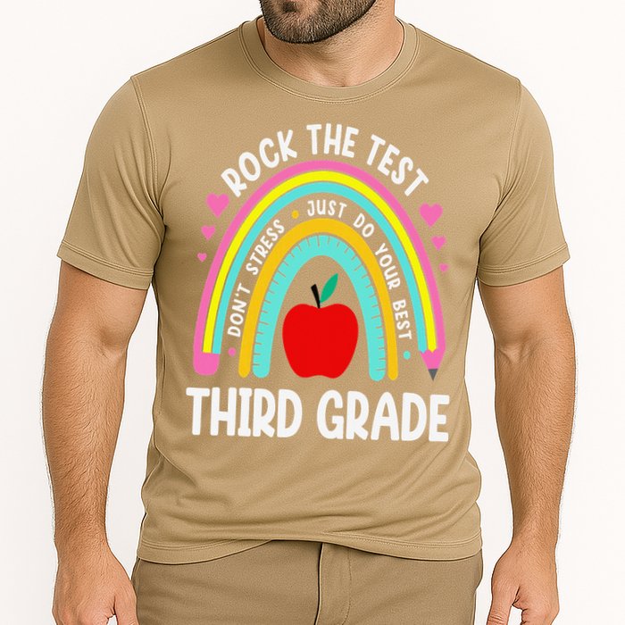 Rock The Test Day 3rd Grade Teacher Third Grade Testing Day Performance Shirt