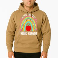 Rock The Test Day 3rd Grade Teacher Third Grade Testing Day Hoodie