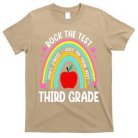 Rock The Test Day 3rd Grade Teacher Third Grade Testing Day T-Shirt
