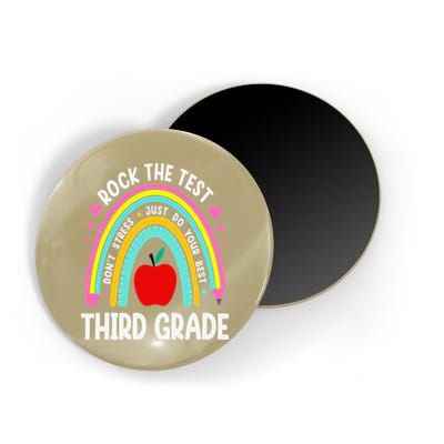 Rock The Test Day 3rd Grade Teacher Third Grade Testing Day Magnet