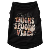 Retro Thick Thighs Spooky Vibes Halloween Floral Fall Vibes Doggie Tank