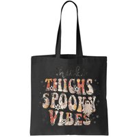 Retro Thick Thighs Spooky Vibes Halloween Floral Fall Vibes Bag